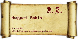 Magyari Robin névjegykártya